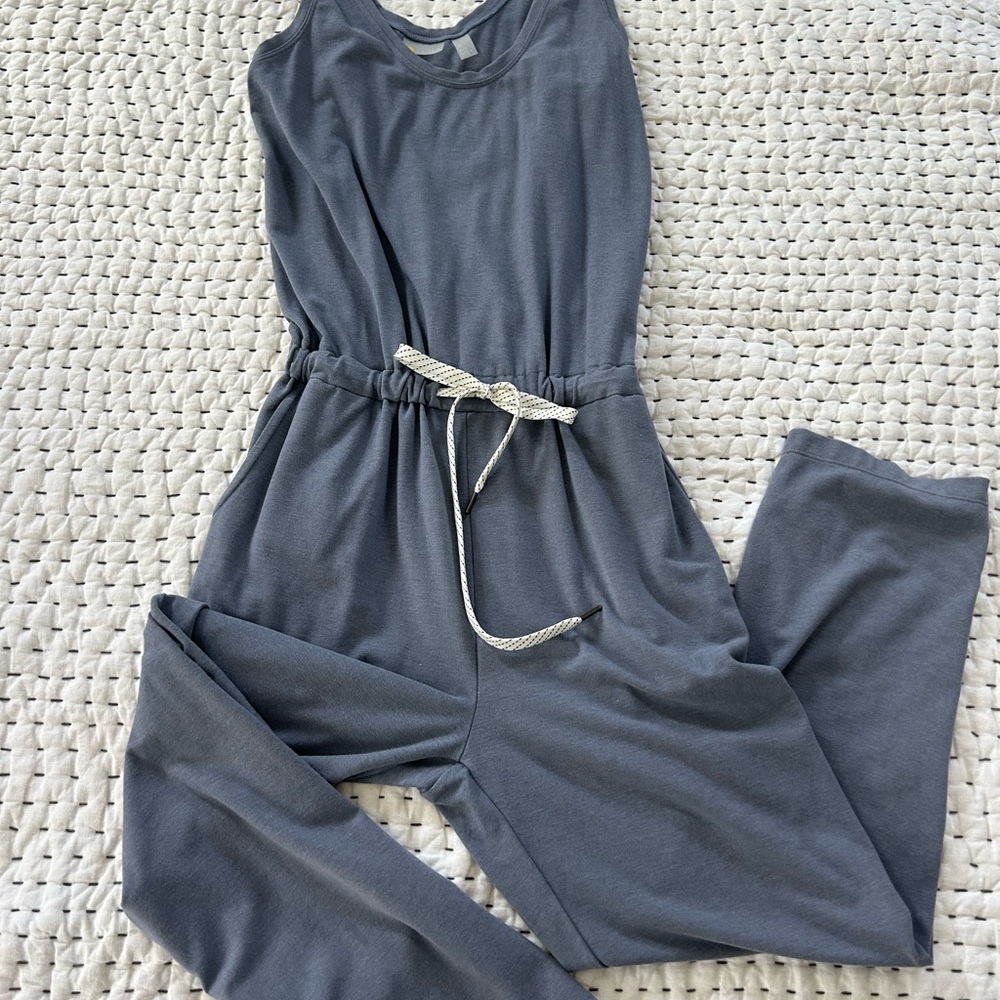 Gray Sleeveless Jumpsuit
